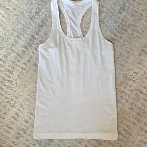 lululemon athletica Cream Ribbed Racerback Tank